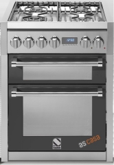 Steel Genesi 70, Rangecooker, 70 cm, Multifunktion, 2 fen, Farbe Anthrazit, G7FF-4AN, mit 5 Jahren Garantie!