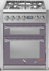 Steel Genesi 70, Rangecooker, 70 cm, Multifunktion, 2 fen, Farbe Ametista, G7FF-4AA, mit 5 Jahren Garantie!