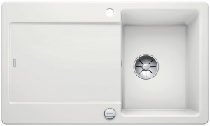 Blanco Idento 45 S Keramik PuraPlus, Farbe kristallweiss gl�nzend, InFino Ablauf, 522115