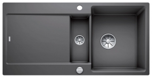 Blanco Idento 6 S-F Keramik PuraPlus, Farbe basalt, InFino Ablauf, 522275