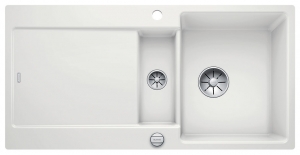 Blanco Idento 6 S-F Keramik PuraPlus, Farbe kristallweiss gl�nzend, InFino Ablauf, 522270