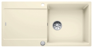 Blanco Idento XL 6 S-F Keramik PuraPlus, Farbe magnolia gl�nzend, InFino Ablauf, 522278