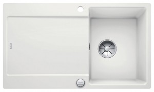 Blanco Idento 45 S-F Keramik PuraPlus, Farbe kristallweiss glnzend, InFino Ablauf, 522263