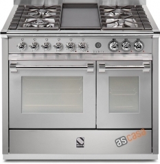 Steel Ascot 100, Rangecooker, 100 cm, Combisteam, Farbe Edelstahl, A10SF-4TSS , mit 5 Jahren Garantie!