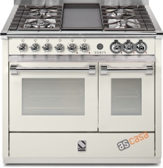 Steel Ascot 100, Rangecooker, 100 cm, Combisteam, Farbe Nuvola, A10SF-6LNA , mit 5 Jahren Garantie!