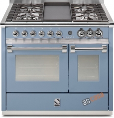 Steel Ascot 100, Rangecooker, 100 cm, Multifunktion, Farbe Celeste, A10FF-6LCE , mit 5 Jahren Garantie!