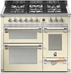 Steel Ascot 100, Rangecooker, 100 cm, Multifunktion, 3 fen, Farbe Creme, A10FFF-6WCR , mit 5 Jahren Garantie!