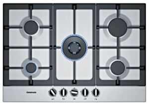 Constructa CA174652, Autarkes Gaskochfeld, Edelstahl-Design, mit 5 Jahren Garantie!