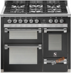 Steel Ascot 100, Rangecooker, 100 cm, Multifunktion, 3 fen, Farbe Anthrazit, A10FFF-4MAN , mit 5 Jahren Garantie!