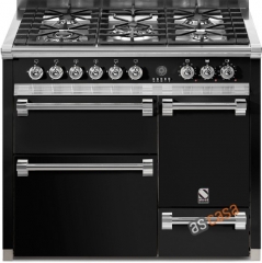 Steel Ascot 100, Rangecooker, 100 cm, Multifunktion, 3 fen, Farbe Schwarz, A10FFF-D-6WBA , mit 5 Jahren Garantie!