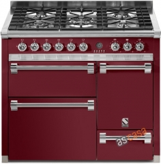 Steel Ascot 100, Rangecooker, 100 cm, Multifunktion, 3 fen, Farbe Bordeauxrot, A10FFF-D-6WBR , mit 5 Jahren Garantie!