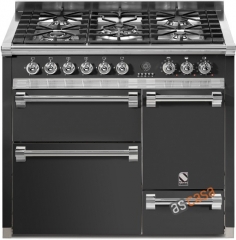 Steel Ascot 100, Rangecooker, 100 cm, Multifunktion, 3 fen, Farbe Anthrazit, A10FFF-D-6LAN , mit 5 Jahren Garantie!