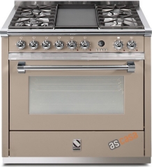 Steel Ascot 90, Rangecooker, 90 cm, Combisteam, Farbe Sabbia, A9S-6WSA, mit 5 Jahren Garantie!