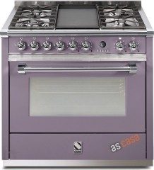 Steel Ascot 90, Rangecooker, 90 cm, Combisteam, Farbe Ametista, A9S-6WAA, mit 5 Jahren Garantie!