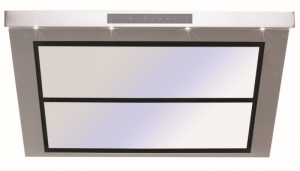 Silverline Titan Deluxe Wandesse 90 cm TAW 985.1 W Edelstahl/Glas Wei. Mit 5 Jahren Garantie!