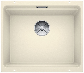Blanco Etagon 500-U Silgranit PuraDur, Farbe jasmin, InFino Ablauf, 522232