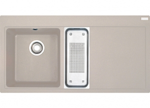 Franke Mythos MTG 651-100 Einbausp�le, Fragranit+, Farbe Sahara, Druckknopfventil, 114.0476.984