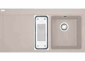 Franke Mythos MTG 651-100 Einbausp�le, Fragranit+, Farbe Sahara, Druckknopfventil, 114.0476.983