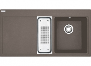 Franke Mythos MTG 651-100 Einbausp�le, Fragranit+, Farbe Umbra, Druckknopfventil, 114.0476.989