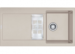 Franke Maris MRG 651 Fragranit+, Einbausple, Druckknopfventil, Farbe Sahara, 114.0477.274