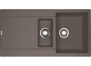 Franke Maris MRG 651 Fragranit+, Einbausple, Druckknopfventil, Farbe Umbra, 114.0477.279