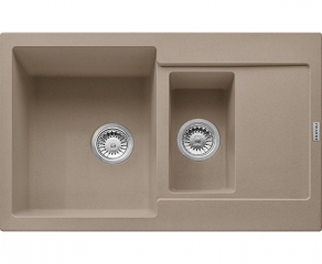 Franke Maris MRG 651-78 Fragranit+, Druckknopfventil, Farbe Cashmere, 114.0477.307