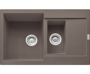 Franke Maris MRG 651-78 Fragranit+, Druckknopfventil, Farbe Umbra, 114.0477.308