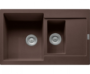 Franke Maris MRG 651-78 Fragranit+, Druckknopfventil, Farbe Chocolate, 114.0477.309