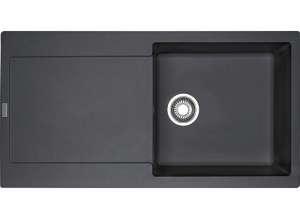 Franke Maris MRG 611-100 Fragranit+, Druckknopfventil, Farbe Onyx, 114.0477.353