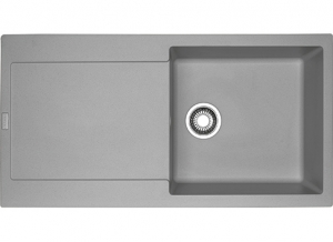 Franke Maris MRG 611-100 Fragranit+, Druckknopfventil, Farbe Steingrau, 114.0477.355