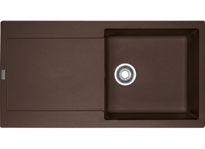 Franke Maris MRG 611-100 Fragranit+, Druckknopfventil, Farbe Chocolate, 114.0477.363