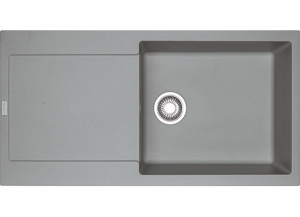 Franke Maris MRG 611-100 XL Einbausple Fragranit+, Farbe Steingrau, 114.0477.372