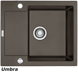 Franke Maris MRG 611-62, Fragranit+, Druckknopfventil, Farbe Umbra, 114.0477.509