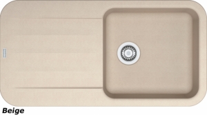 Franke Pebel PBG 611-97, Fragranit+, Druckknopfventil, Farbe Beige, 114.0477.164