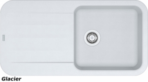 Franke Pebel PBG 611-97, Fragranit+, Druckknopfventil, Farbe Glacier, 114.0477.161