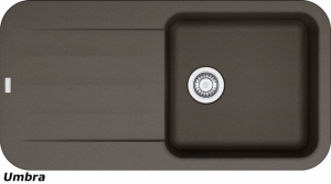 Franke Pebel PBG 611-97, Fragranit+, Druckknopfventil, Farbe Umbra, 114.0477.166