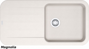 Franke Pebel PBG 611-97, Fragranit+, Druckknopfventil, Farbe Magnolia, 114.0477.162