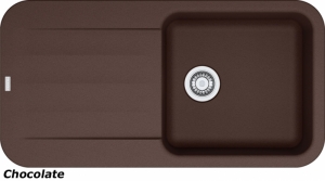 Franke Pebel PBG 611-97, Fragranit+, Druckknopfventil, Farbe Chocolate, 114.0477.167