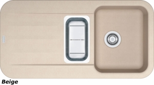 Franke Pebel PBG 651, Fragranit+, Druckknopfventil, Farbe Beige, 114.0477.114