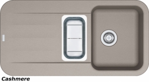 Franke Pebel PBG 651, Fragranit+, Druckknopfventil, Farbe Cashmere, 114.0477.115