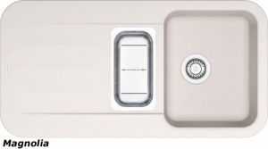 Franke Pebel PBG 651, Fragranit+, Druckknopfventil, Farbe Magnolia, 114.0477.112