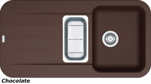 Franke Pebel PBG 651, Fragranit+, Druckknopfventil, Farbe Chocolate, 114.0477.117