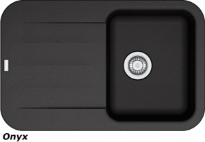 Franke Pebel PBG 611, Fragranit+, Druckknopfventil, Farbe Onyx, 114.0477.168