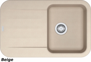 Franke Pebel PBG 611, Fragranit+, Druckknopfventil, Farbe Beige, 114.0477.174