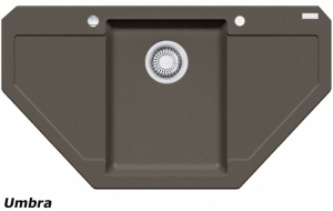 Franke Maris MRG 612-E, Fragranit+, Druckknopfventil, Farbe Umbra, 114.0477.558