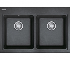 Franke Maris MRG 620, Fragranit+, Druckknopfventil, Farbe Graphit, 114.0477.531