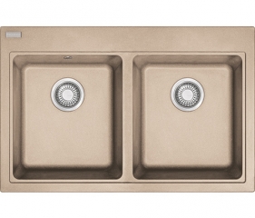 Franke Maris MRG 620, Fragranit+, Druckknopfventil, Farbe Beige, 114.0477.536