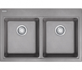 Franke Maris MRG 620, Fragranit+, Druckknopfventil, Farbe Steingrau, 114.0477.532