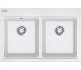 Franke Maris MRG 620, Fragranit+, Druckknopfventil, Farbe Glacier, 114.0477.533