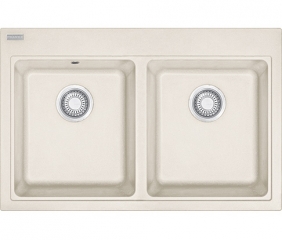 Franke Maris MRG 620, Fragranit+, Druckknopfventil, Farbe Magnolia, 114.0477.534